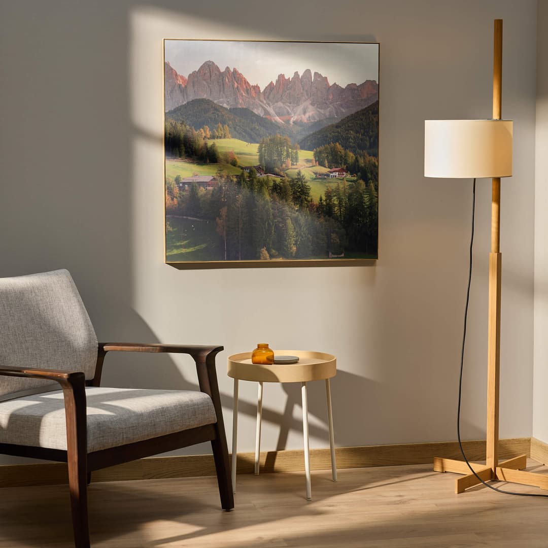 Fotoleinwand an der Wand